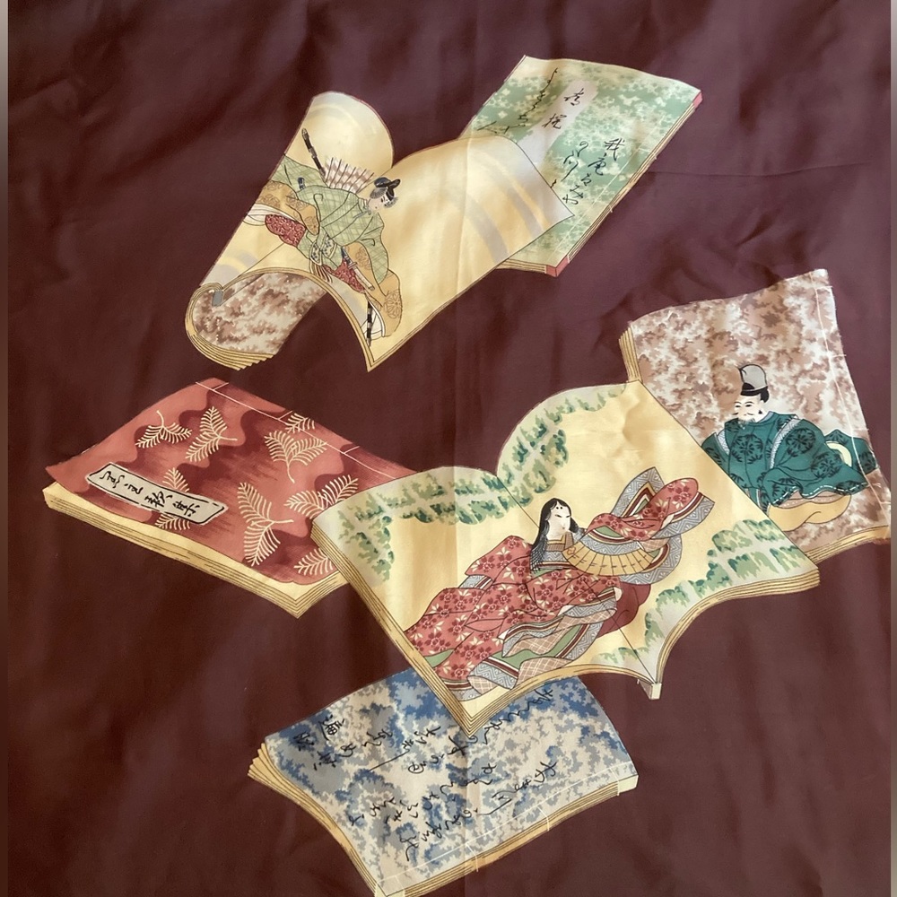 Vintage Japanese silk scarf